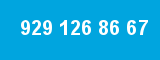 929 126 86 67 929 126 86 67